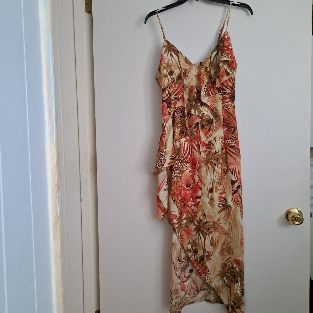 Sleeveless Safari Multi Colored Dress